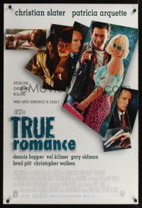 7x674 TRUE ROMANCE DS 1sh '93 Christian Slater, Patricia Arquette, written by Quentin Tarantino!