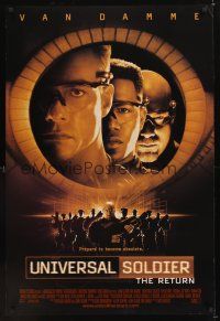 7x684 UNIVERSAL SOLDIER THE RETURN int'l DS 1sh '99 Jean-Claude Van Damme, Michael Jai White!
