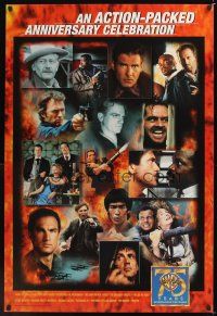 7x698 WARNER BROS: 75 YEARS ENTERTAINING THE WORLD 27x40 video poster '98 action-packed, many images