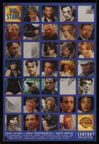 7x700 WARNER BROS BIG STARS CENTURY COLLECTION video 1sh '90's Al Pacino, Jack Nicholson & more!