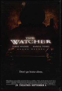 7x702 WATCHER advance DS 1sh '00 Keanu Reeves, James Spader, Marisa Tomei, man w/garrote image!
