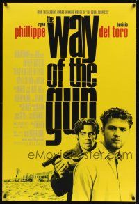 7x704 WAY OF THE GUN DS 1sh '00 Ryan Phillippe and Benicio Del Toro!