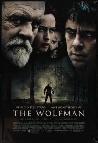 7x728 WOLFMAN DS 1sh '10 Benicio Del Toro, Anthony Hopkins, Emily Blunt & Hugo Weaving!