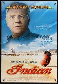 7x732 WORLD'S FASTEST INDIAN DS 1sh '05 Anthony Hopkins, Diane Ladd, motorcycle speed record!