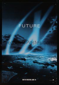 7x738 X-FILES style B teaser 1sh '98 David Duchovny, Gillian Anderson, Martin Landau, sci-fi!