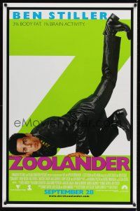 7x750 ZOOLANDER advance DS 1sh '01 Ben Stiller, Owen Wilson, Will Ferrell, absurd comedy!