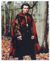 7y045 CHRISTIAN SLATER signed color 8x10 REPRO still '02 full portrait in costume from Robin Hood!