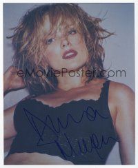 7y052 DINA MEYER signed color 8x10 REPRO still '02 super close up of the sexy actress!