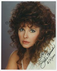 7y063 JULIE PARRISH signed color 8x10 REPRO still '00 head & shoulders close up of the actress!