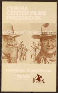 7y253 BIG JAKE pressbook '71 Richard Boone wanted gold but John Wayne gave him lead instead!