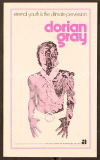 7y270 DORIAN GRAY pressbook '70 Helmut Berger, really cool Ted CoConis art!