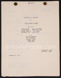 7y088 4 GIRLS IN TOWN continuity & dialogue script October 24, 1956, screenplay by Jack Sher!