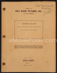 7y092 BLACKBEARD THE PIRATE revised final draft script May 29, 1952, screenplay by Alan LeMay!