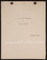 7y104 HOT STEEL continuity & dialogue script May 14, 1940, screenplay by Young & Tombragel