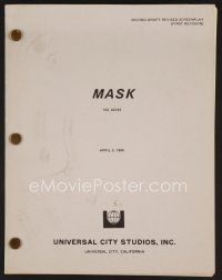 7y113 MASK revised second draft script April 5, 1984, screenplay by Anna Hamilton Phelan!