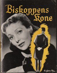 7y140 BISHOP'S WIFE Danish program '48 Cary Grant, Loretta Young, priest David Niven, different!