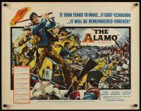 7z224 ALAMO 1/2sh '60 Brown art of John Wayne & Richard Widmark in the War of Independence!