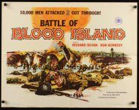 7z253 BATTLE OF BLOOD ISLAND 1/2sh '60 Joel Rapp, Richard Devon, war artwork!