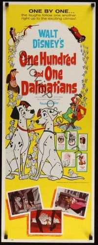 8a465 ONE HUNDRED & ONE DALMATIANS insert '61 most classic Walt Disney canine family cartoon!
