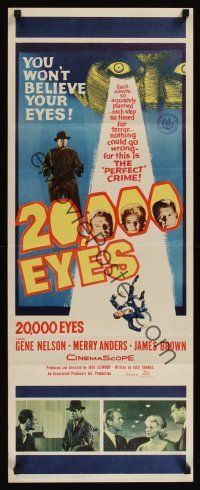 8a004 20,000 EYES insert '61 Gene Nelson, Merry Anders, you won't believe your eyes!