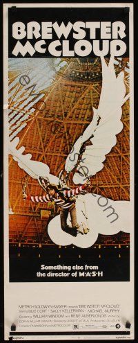8a083 BREWSTER McCLOUD insert '71 Robert Altman, Bud Cort with wings in the astrodome!