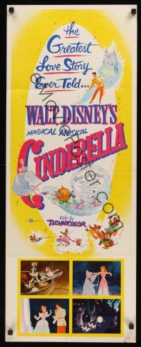 8a119 CINDERELLA insert R57 Walt Disney classic romantic musical fantasy cartoon!