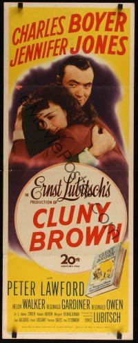 8a124 CLUNY BROWN insert '46 Charles Boyer, Jennifer Jones, Lawford, directed by Ernst Lubitsch!