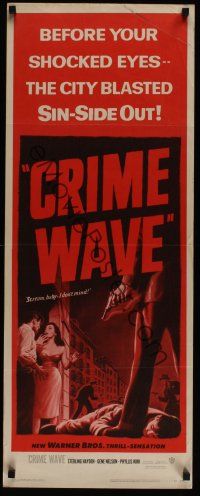 8a140 CRIME WAVE insert '53 ex-cons Nelson, de Corsia & Bronson hide out with Hayden & Kirk!