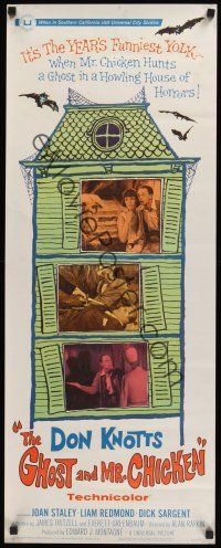 8a251 GHOST & MR. CHICKEN insert '66 scared Don Knotts in a howling house of horrors!