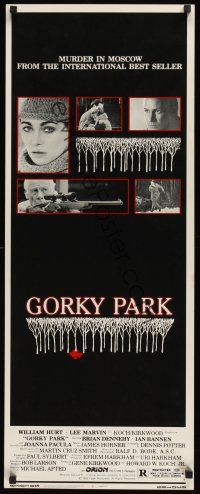8a272 GORKY PARK insert '83 William Hurt, Lee Marvin, Joanna Pacula, cool art!