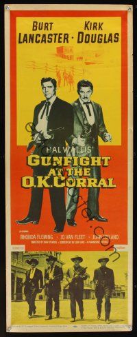 8a284 GUNFIGHT AT THE O.K. CORRAL insert '57 Burt Lancaster, Kirk Douglas, directed by Sturges!