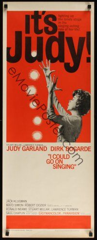 8a318 I COULD GO ON SINGING insert '63 Judy Garland performing on stage!
