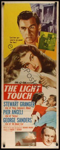 8a369 LIGHT TOUCH insert '51 Stewart Granger, Pier Angeli, George Sanders!