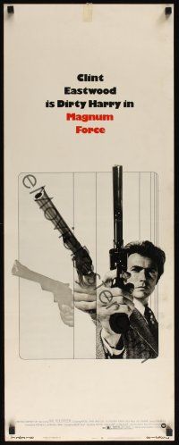 8a394 MAGNUM FORCE insert '73 Clint Eastwood is Dirty Harry pointing his huge gun!