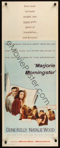 8a406 MARJORIE MORNINGSTAR insert '58 Gene Kelly, Natalie Wood, from Herman Wouk's novel!