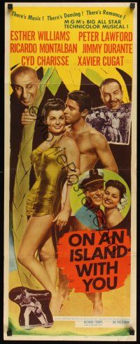 8a461 ON AN ISLAND WITH YOU insert '48 Esther Williams, Jimmy Durante, Lawford!