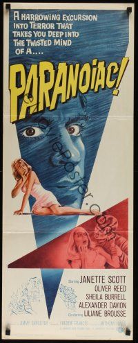 8a471 PARANOIAC insert '63 a harrorwing excursion that takes you deep into its twisted mind!