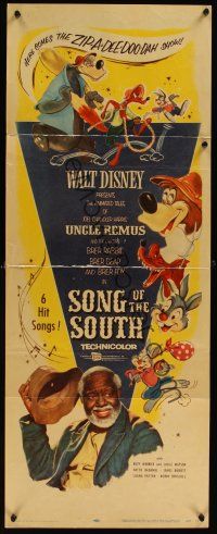 8a592 SONG OF THE SOUTH insert R56 Walt Disney, Uncle Remus, Br'er Rabbit & Br'er Bear!