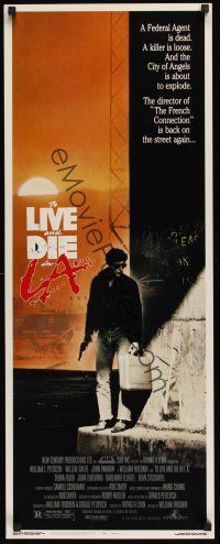 8a666 TO LIVE & DIE IN L.A. insert '85 William Friedkin directed drug & murder thriller!