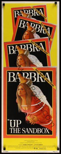 8a704 UP THE SANDBOX insert '73 Time Magazine parody art of Barbra Streisand by Richard Amsel!