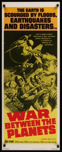 8a717 WAR BETWEEN THE PLANETS insert '71 the Earth is scourged by floods, earthquakes & disasters!