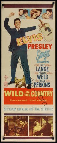 8a731 WILD IN THE COUNTRY insert '61 Elvis Presley, Tuesday Weld, rock & roll musical!