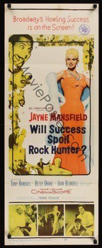 8a736 WILL SUCCESS SPOIL ROCK HUNTER insert '57 super sexy full-length Jayne Mansfield!