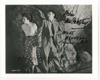 8b085 KEVIN MCCARTHY signed 8x10 REPRO still '80s with Wynter from Invasion of the Body Snatchers!