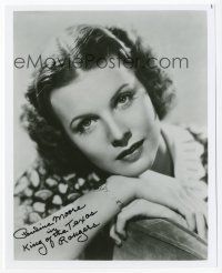 8b098 PAULINE MOORE signed 8x10 REPRO still '80s close portrait from King of the Texas Rangers!