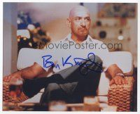 8b060 BEN KINGSLEY signed color 8x10 REPRO still '02 great seated close up from Sexy Beast!