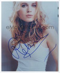 8b099 REBECCA ROMIJN signed color 8x10 REPRO still '01 close up of the super sexy actress!