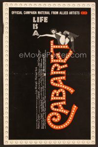 8b214 CABARET pressbook '72 Liza Minnelli sings & dances in Nazi Germany, directed by Bob Fosse!
