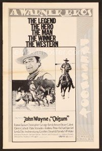 8b218 CHISUM pressbook '70 Andrew V. McLaglen, Forrest Tucker, The Legend big John Wayne!