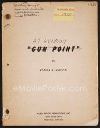 8b161 AT GUNPOINT revised draft script 1955 screenplay by Daniel S. Ullman, working title Gun Point!